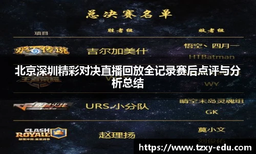 乐竟北京深圳精彩对决直播回放全记录赛后点评与分析总结